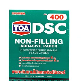 กระดาษทรายขัดแห้ง TOA DSCS #400 (แผ่น)